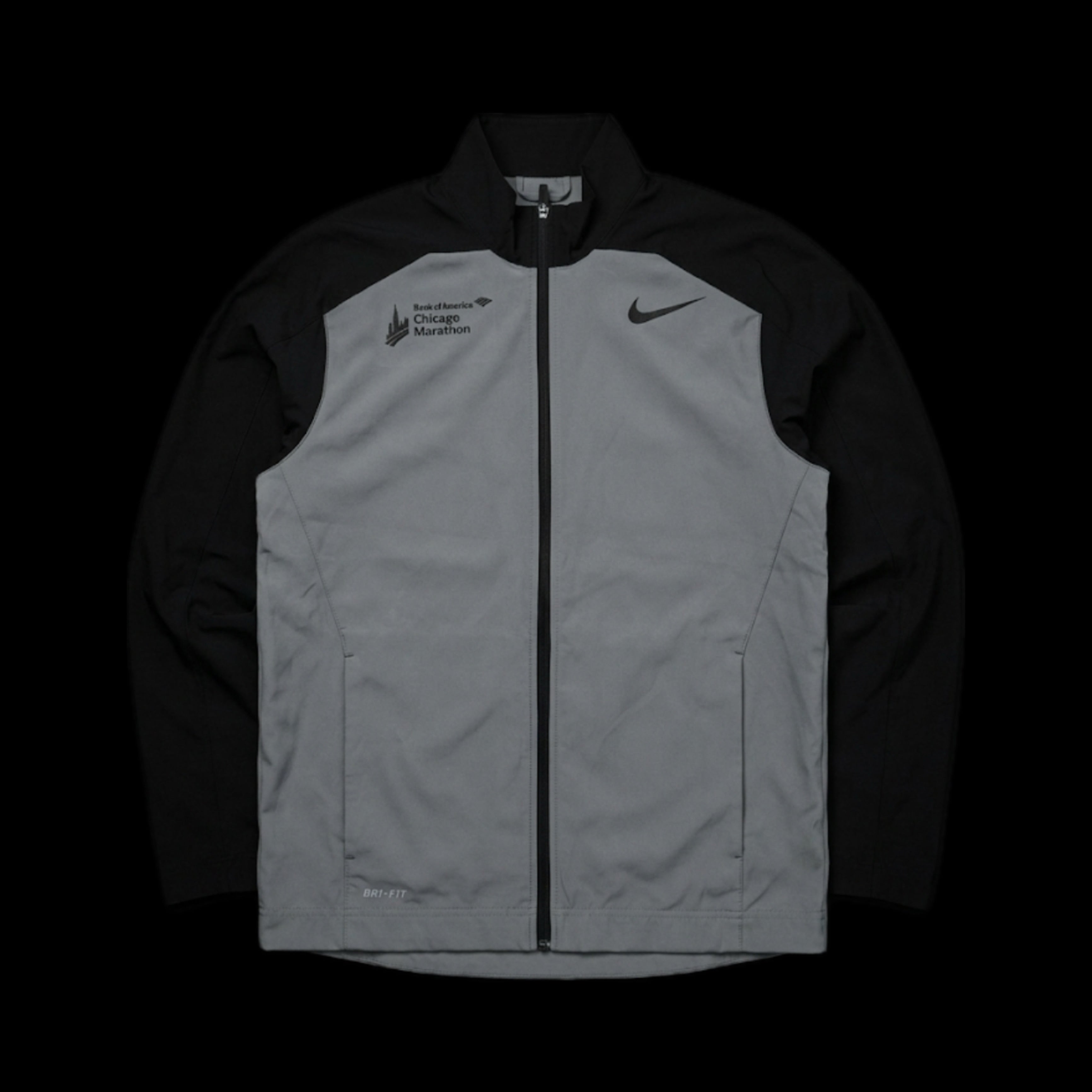 Y2K Nike Chicago Trackjacket Gray (M) 657 Vintage
