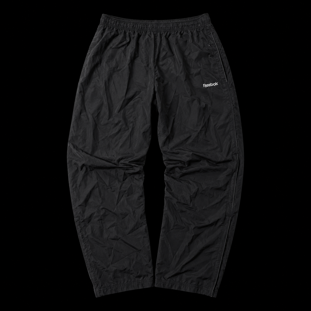 Reebok Trackpants (Black) (XL) 657 Vintage